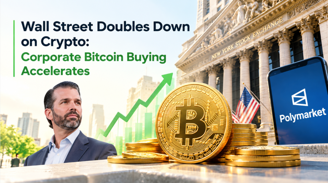 Wall Street Doubles Down on Crypto: Bitcoin Buying Accelerates, Polymarket Hits $21B