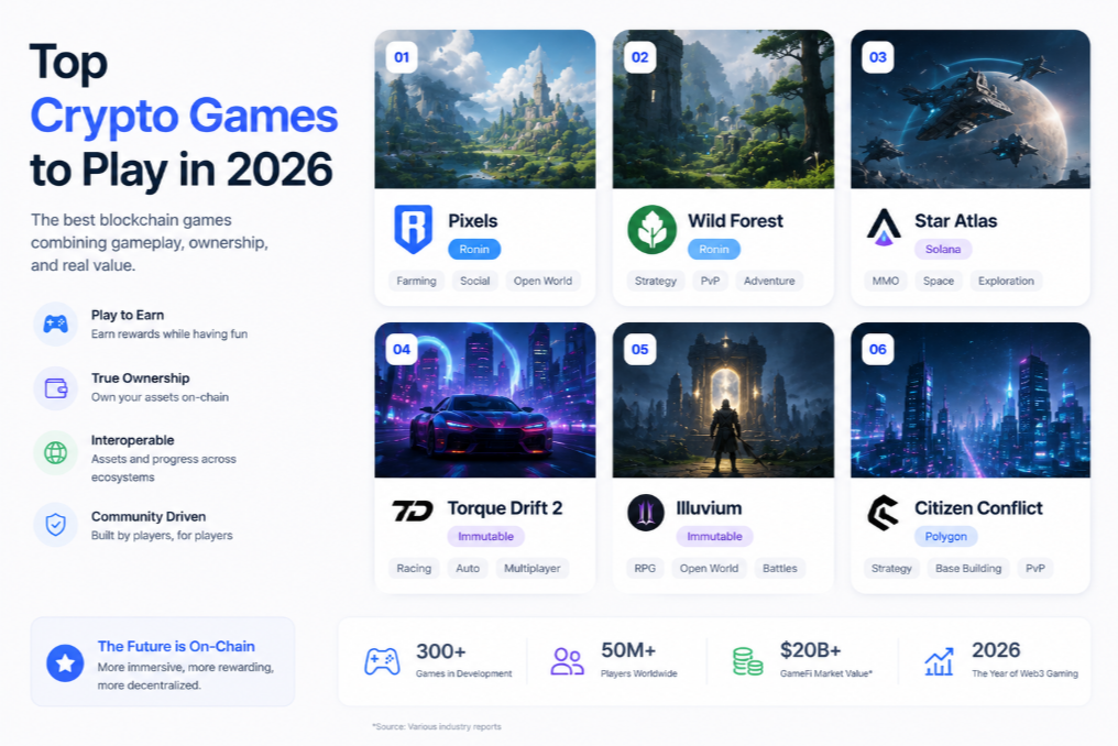 Top Crypto Games to Play in 2026