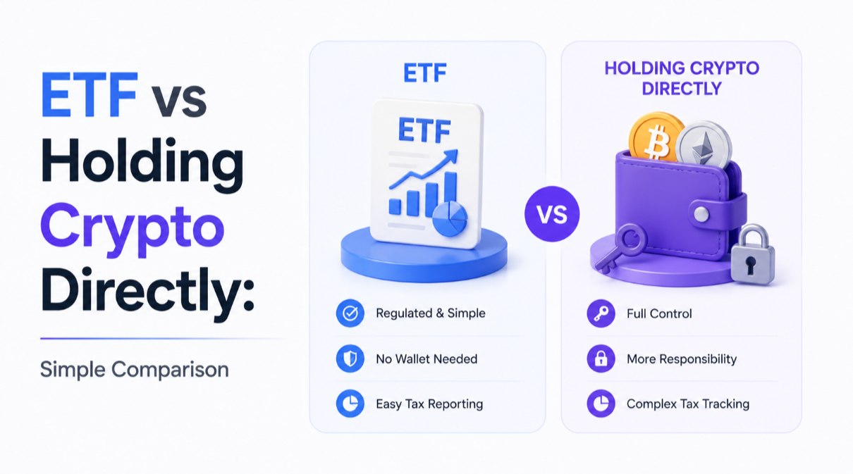 ETF vs Holding Crypto Directly: Simple Comparison