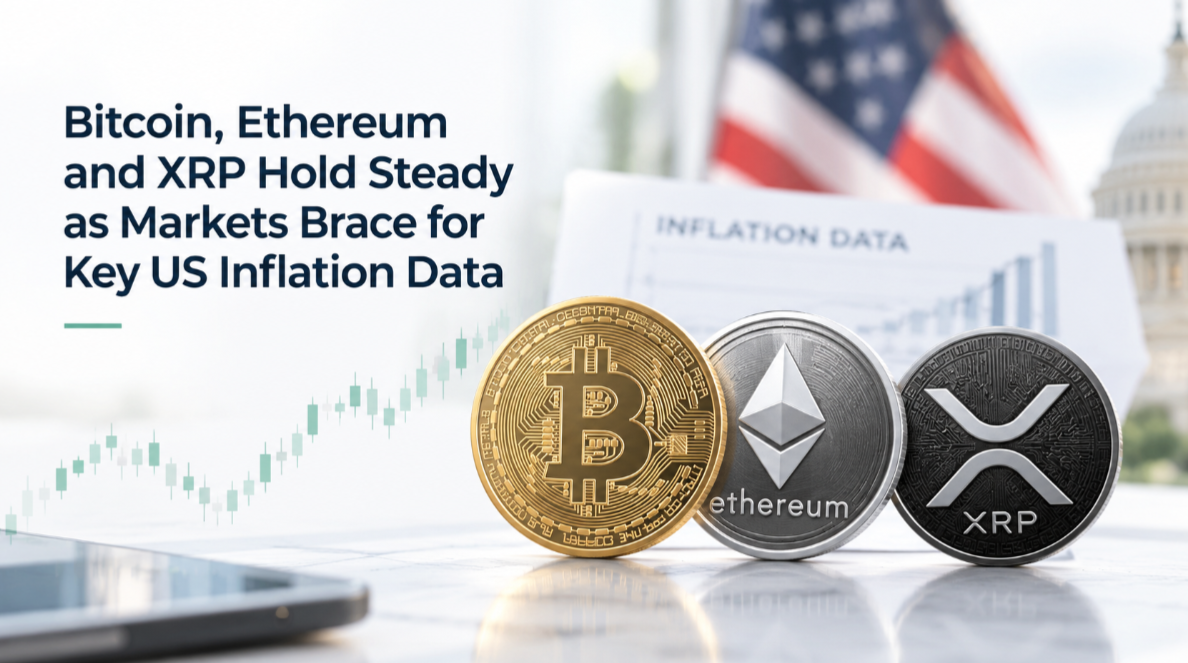 Bitcoin, Ethereum and XRP Hold Steady as Markets Brace for Key US Inflation Data