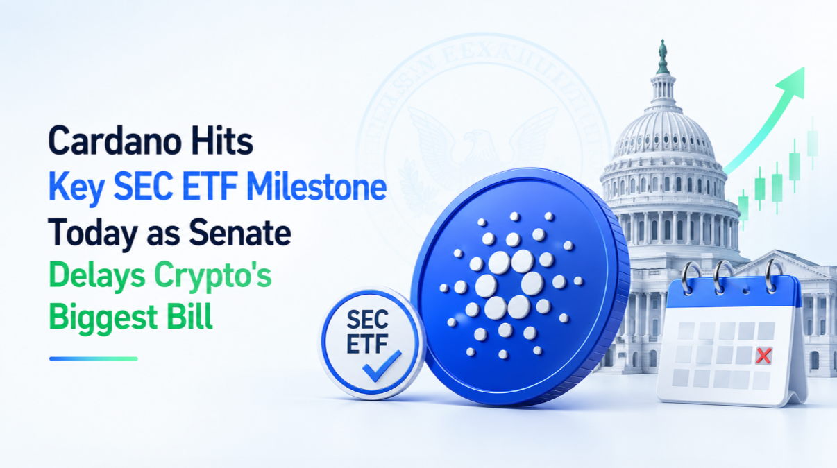 Cardano Hits Key SEC ETF Milestone Today as Senate Delays Crypto's Biggest Bill