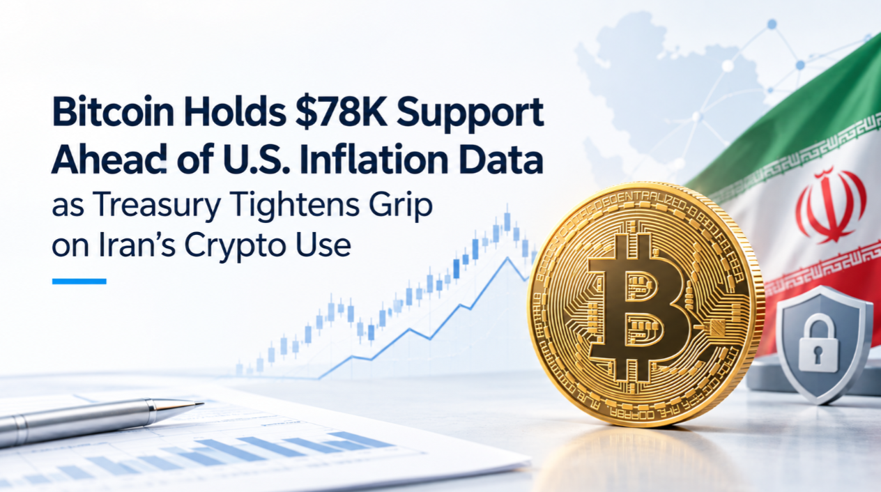 Bitcoin Holds $78K Support Ahead of U.S. Inflation Data as Treasury Tightens Grip on Iran's Crypto Use