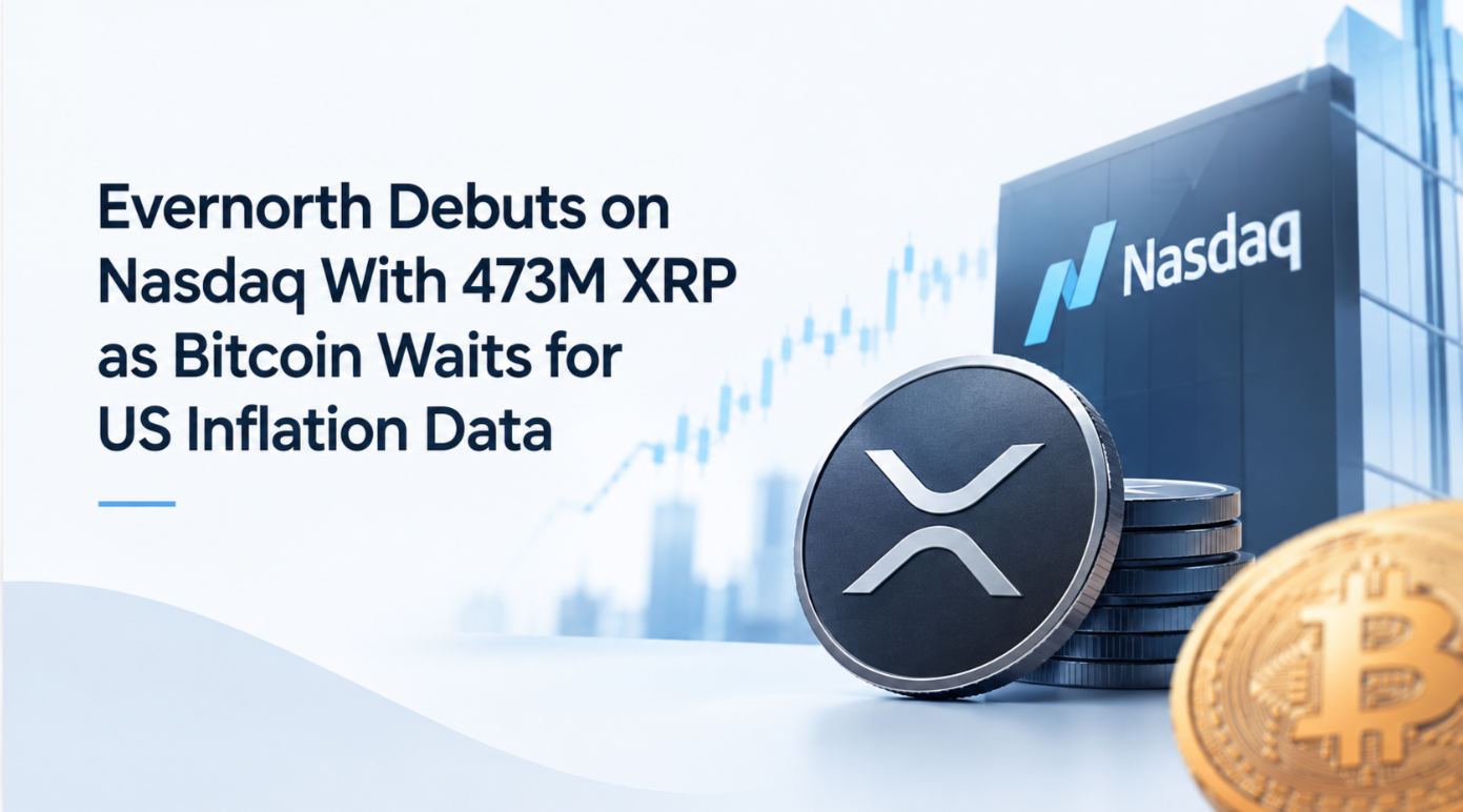 Evernorth Debuts on Nasdaq With 473M XRP as Bitcoin Waits for US Inflation Data