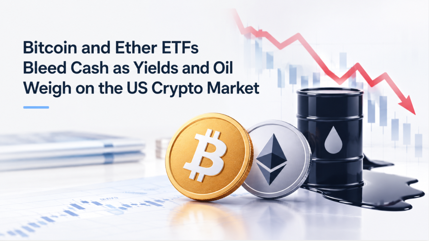 Bitcoin and Ether ETFs Bleed Cash as Yields and Oil Weigh on the US Crypto Market