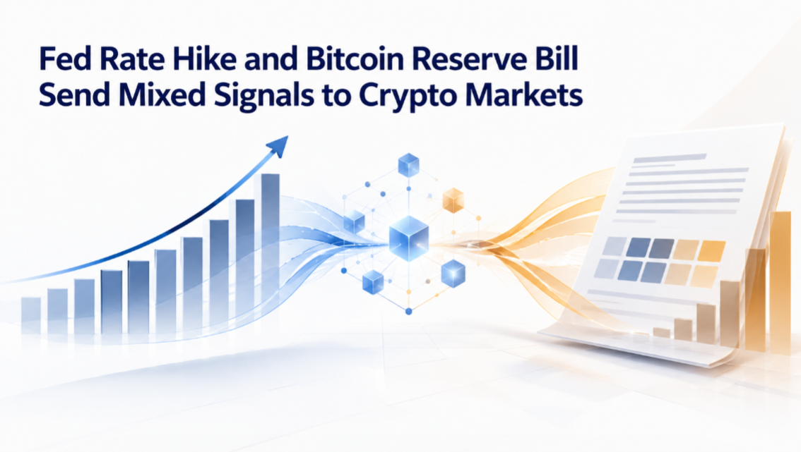 Fed Rate Hike and Bitcoin Reserve Bill Send Mixed Signals to Crypto Markets