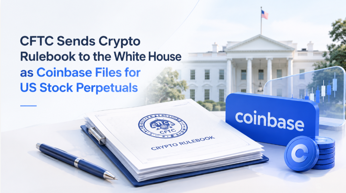 CFTC Sends Crypto Rulebook to the White House as Coinbase Files for US Stock Perpetuals