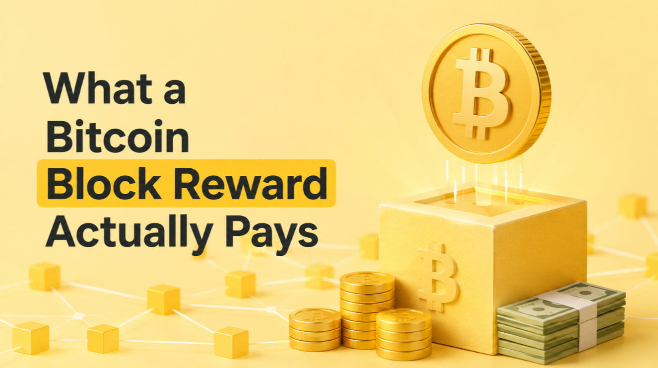 What a Bitcoin Block Reward Actually Pays