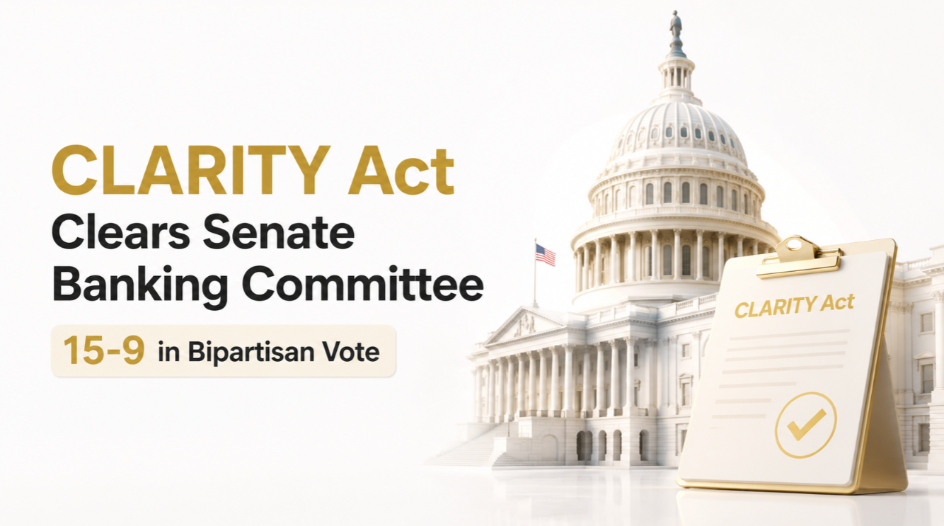 CLARITY Act Clears Senate Banking Committee 15‑9 in Bipartisan Vote