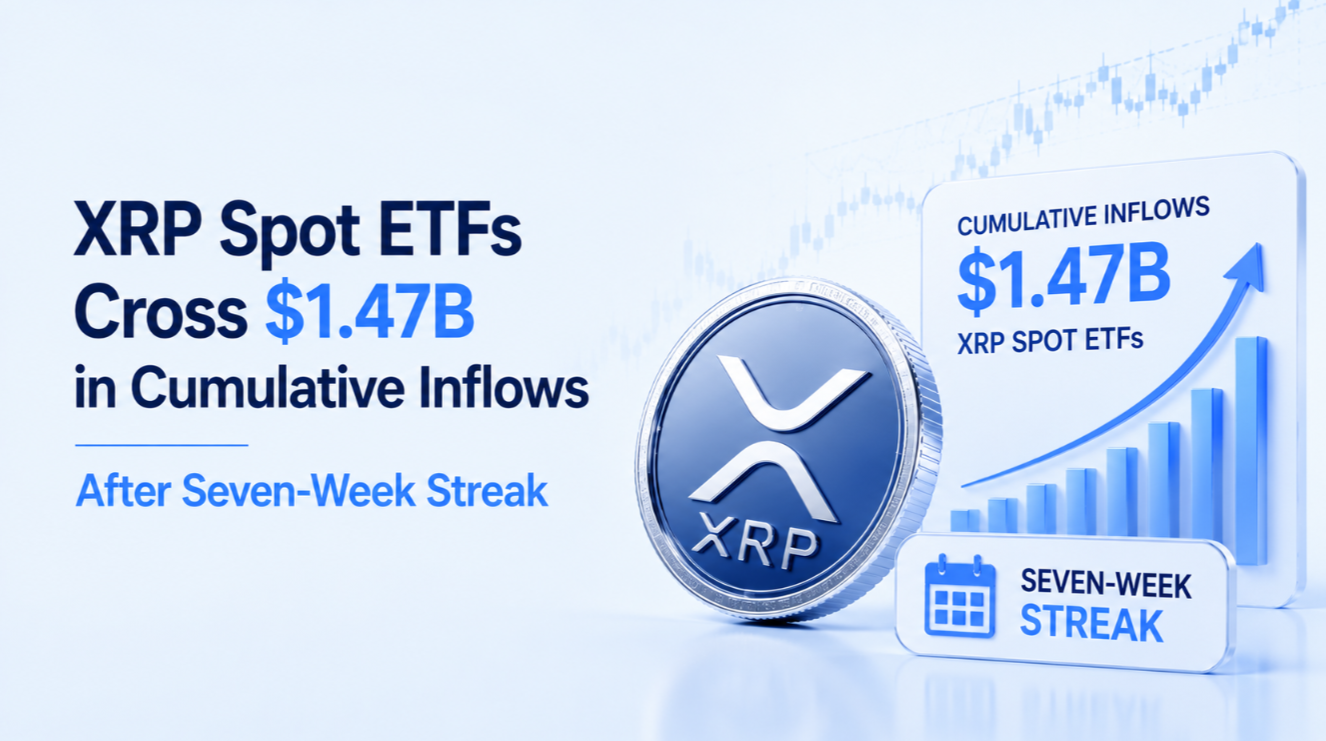 XRP Spot ETFs Cross $1.47B in Cumulative Inflows After Seven‑Week Streak