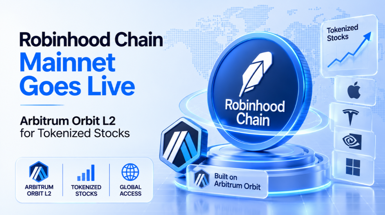 Robinhood Chain Mainnet Goes Live: Arbitrum Orbit L2 for Tokenized Stocks