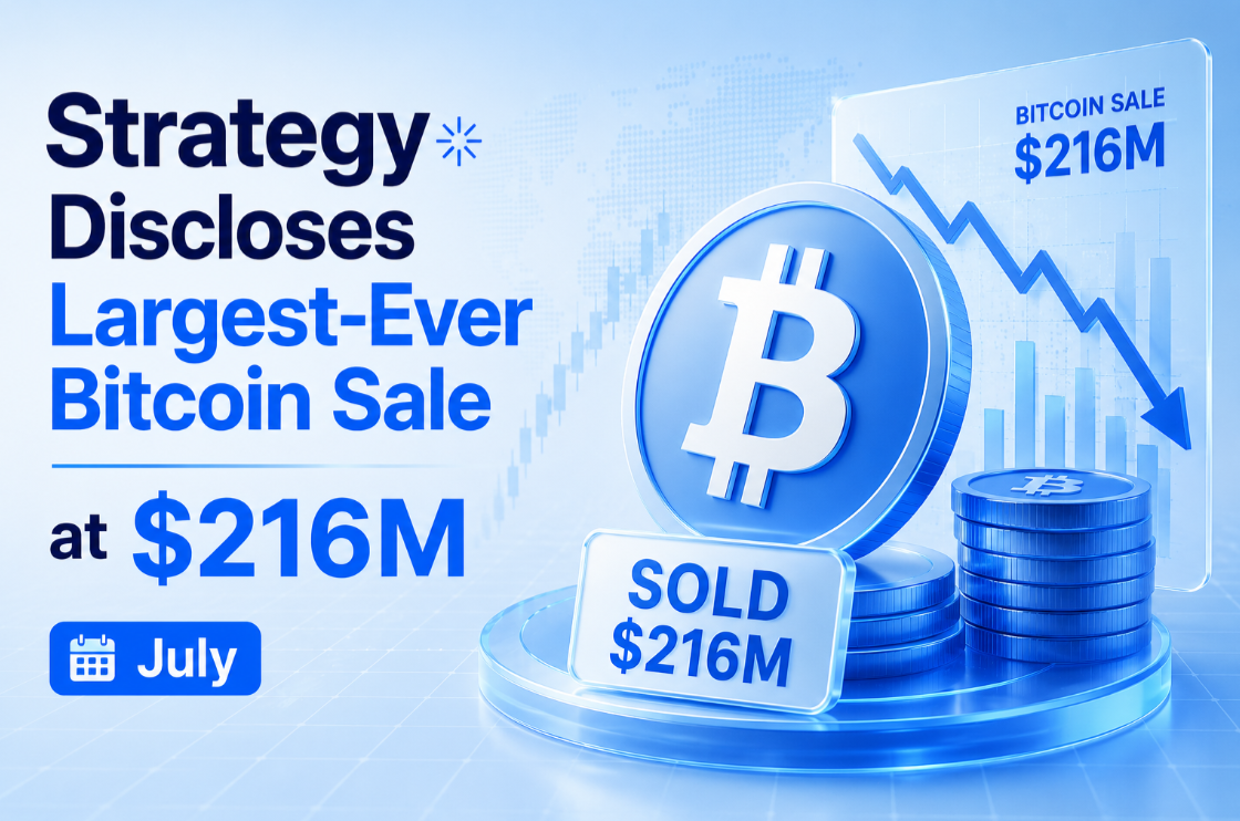 Strategy Discloses Largest‑Ever Bitcoin Sale at $216M in July