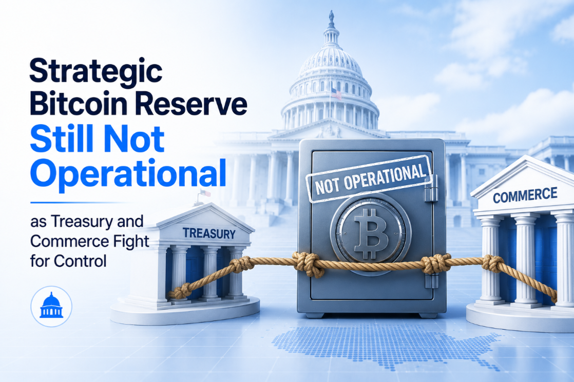 Strategic Bitcoin Reserve Still Not Operational as Treasury and Commerce Fight for Control