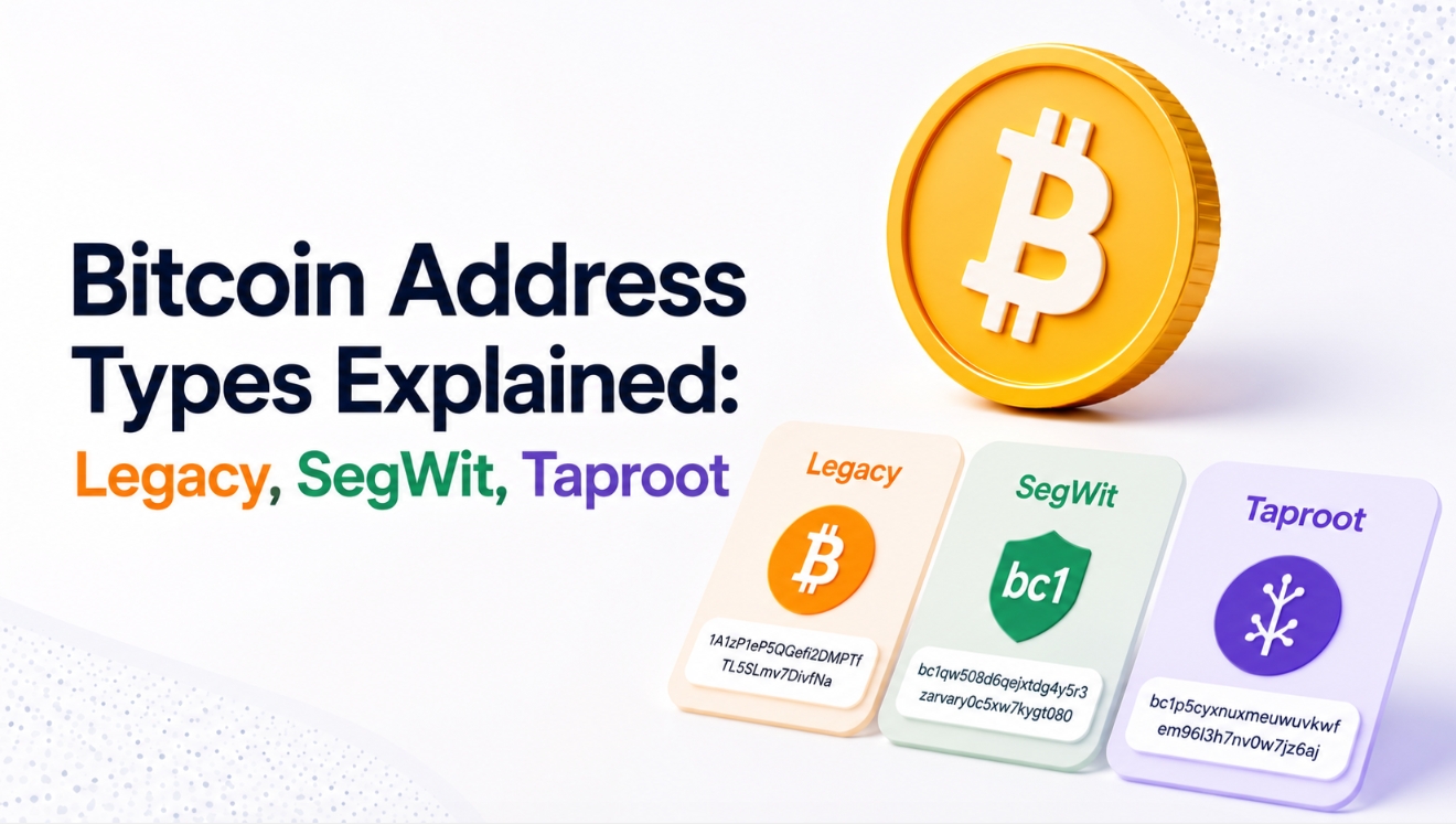 Bitcoin Address Types Explained: Legacy, SegWit, Taproot