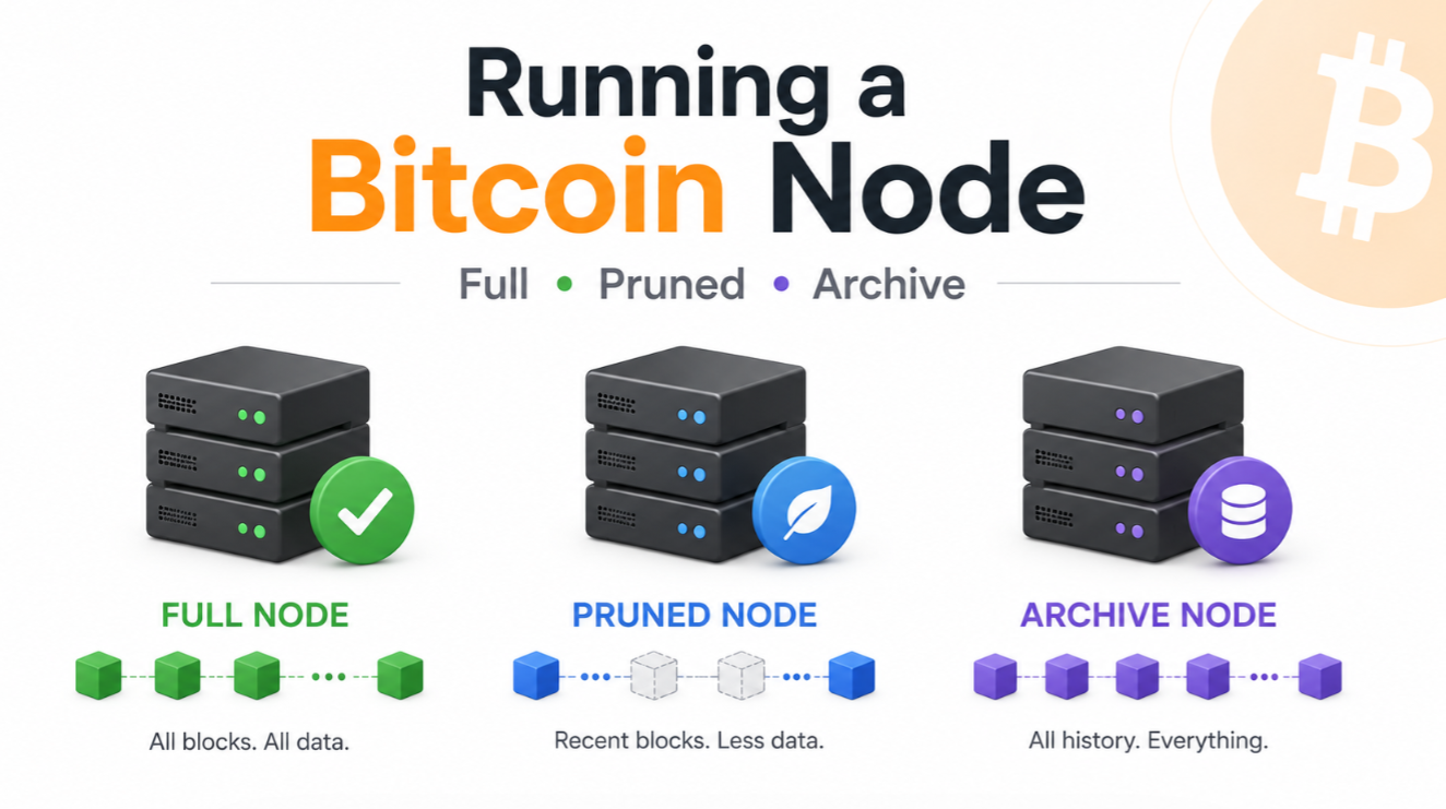 Running a Bitcoin Node — Full, Pruned, Archive