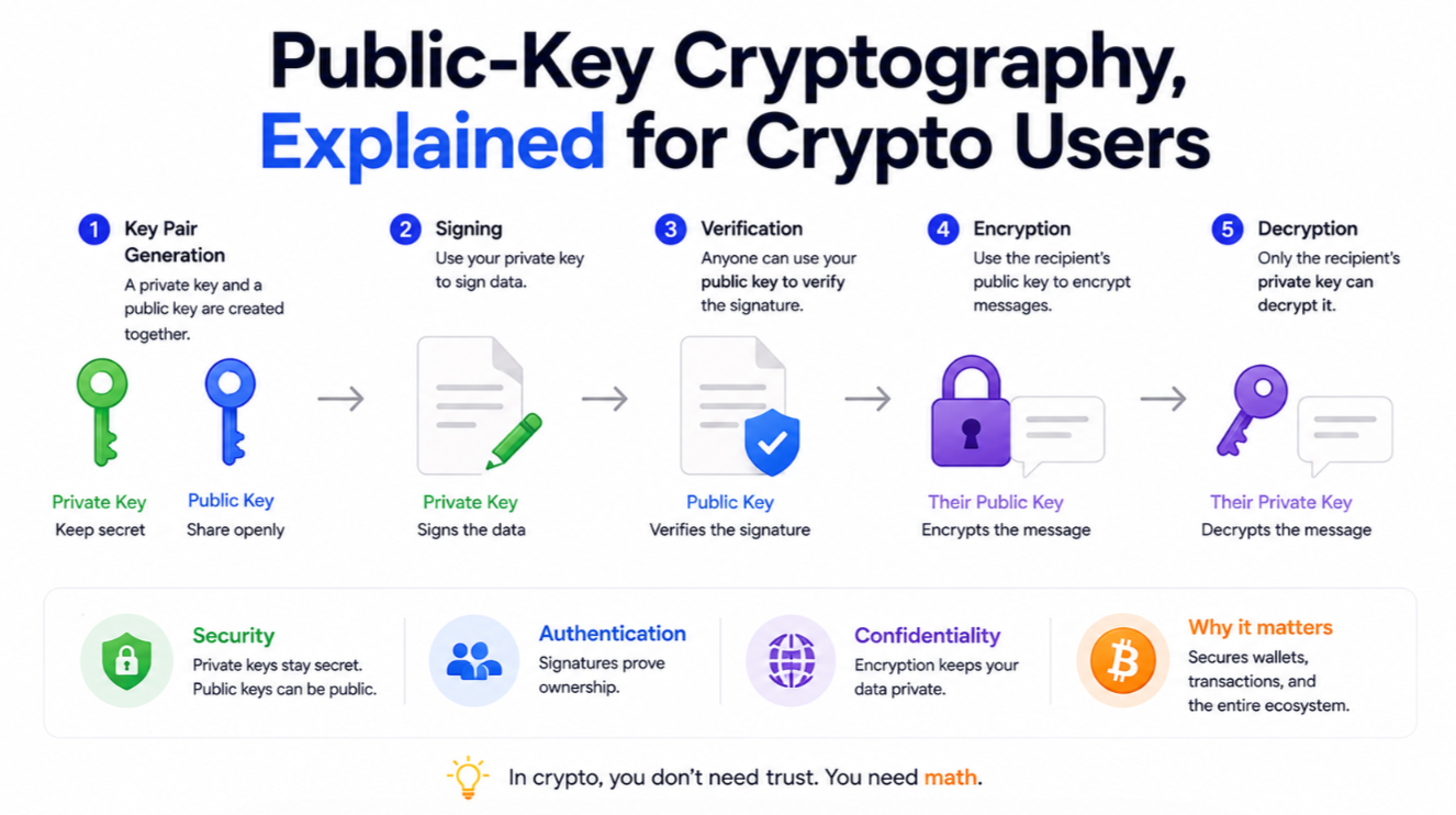 Public-Key Cryptography, Explained for Crypto Users