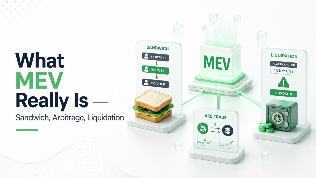 What MEV Really Is — Sandwich, Arbitrage, Liquidation