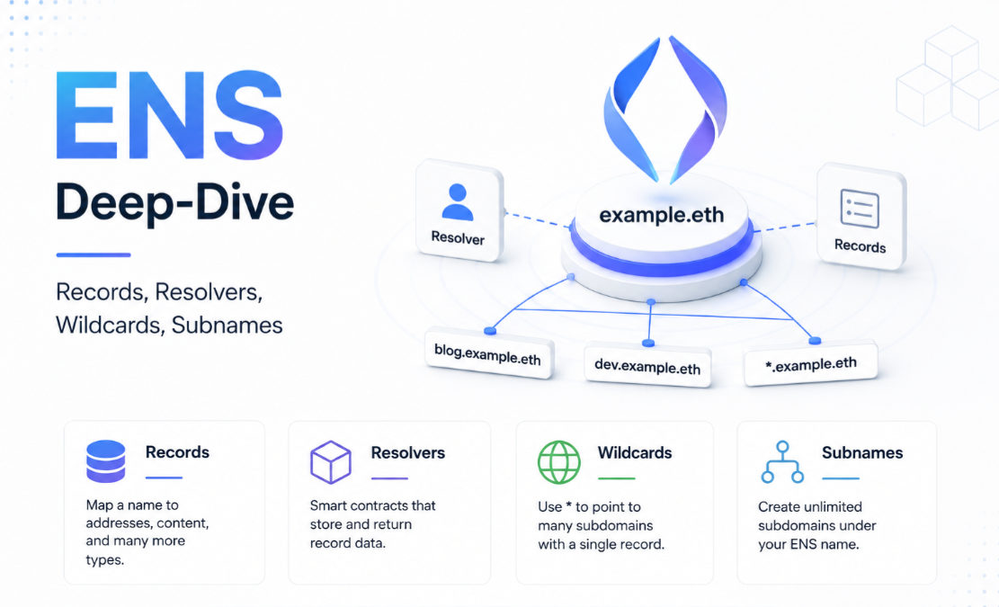 ENS Deep-Dive — Records, Resolvers, Wildcards, Subnames