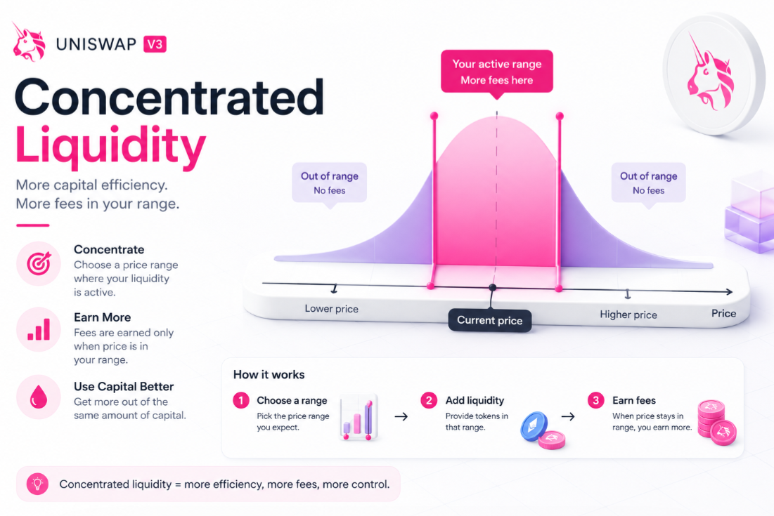 Uniswap V3 Concentrated Liquidity Without a Math PhD