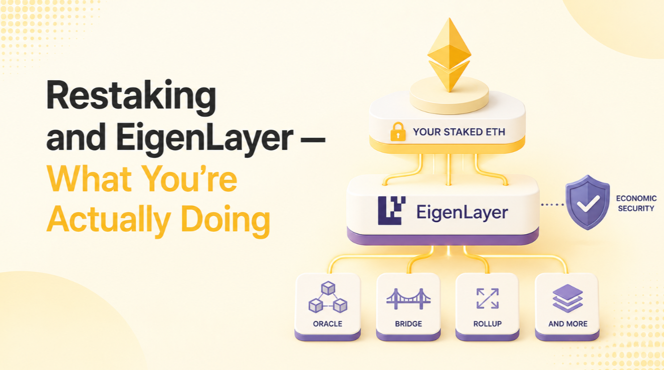Restaking and EigenLayer — What You're Actually Doing