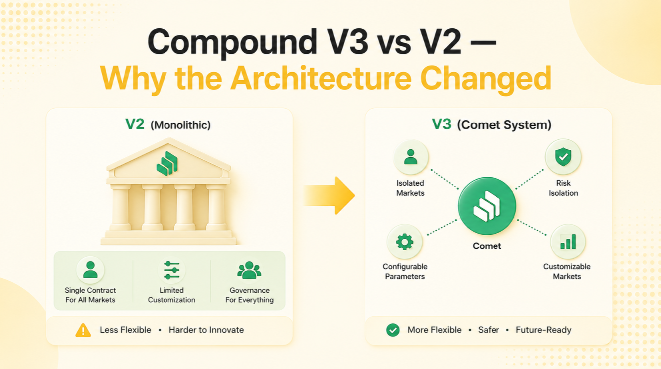 Compound V3 vs V2 — Why the Architecture Changed