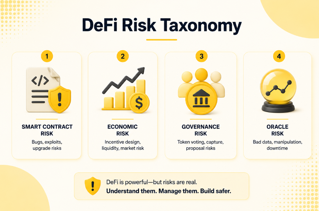 DeFi Risk Taxonomy — Smart Contract, Economic, Governance, Oracle