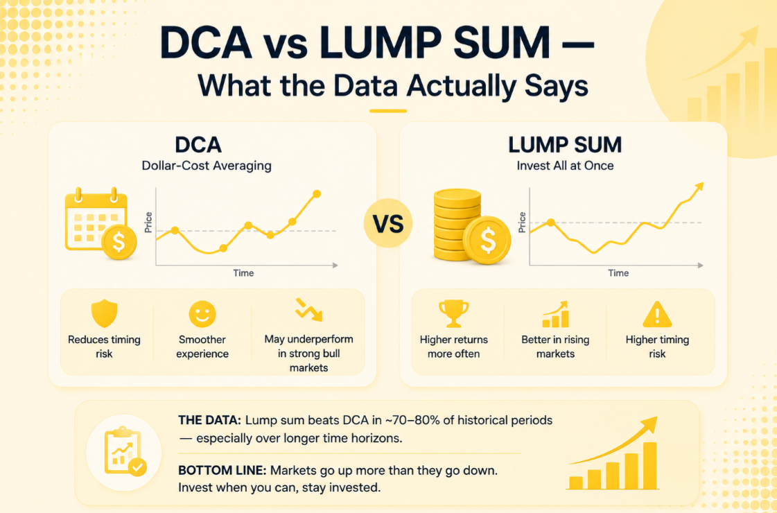 DCA vs Lump Sum — What the Data Actually Says