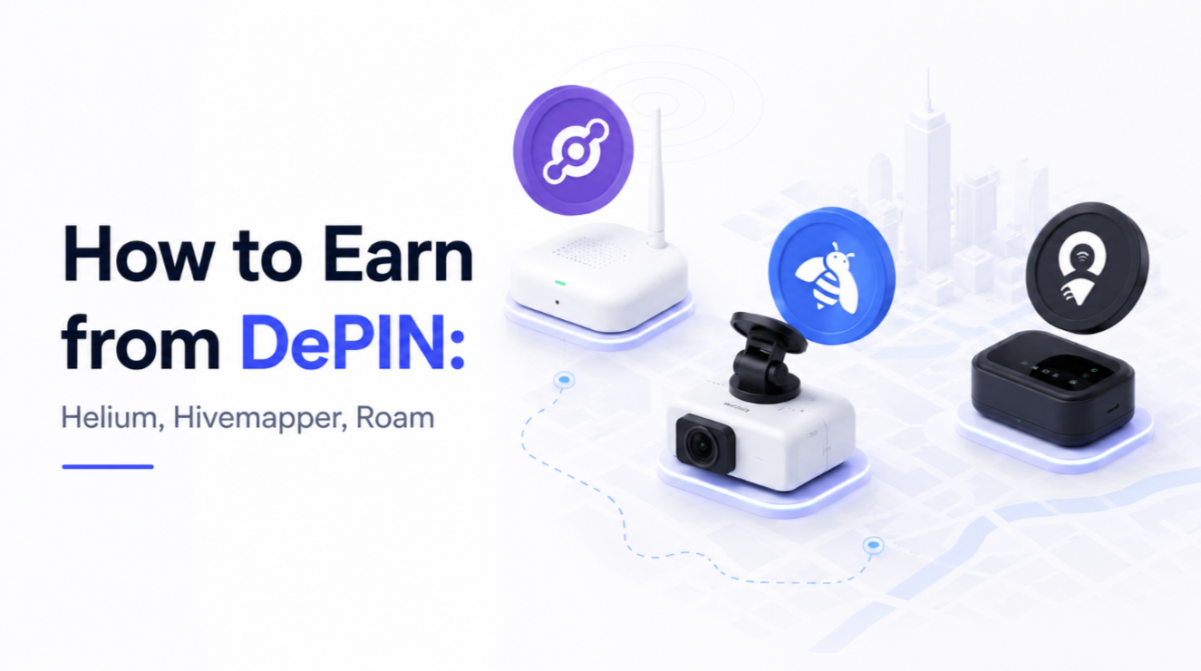 How to Earn from DePIN: Helium, Hivemapper, Roam