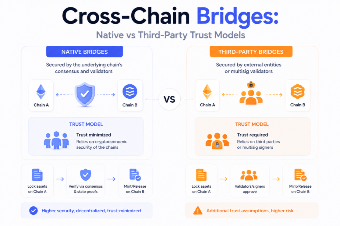 Cross-Chain Bridges: Native vs Third-Party Trust Models