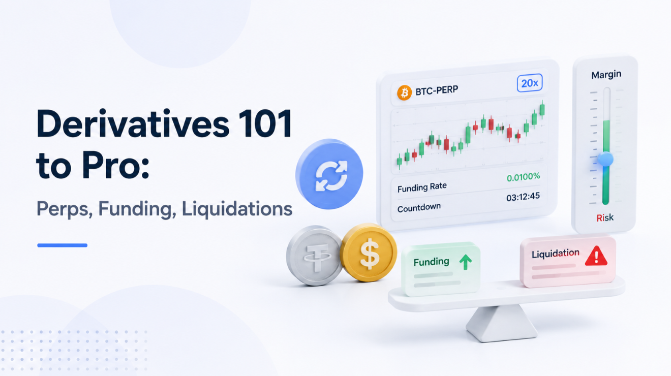 Derivatives 101 to Pro: Perps, Funding, Liquidations