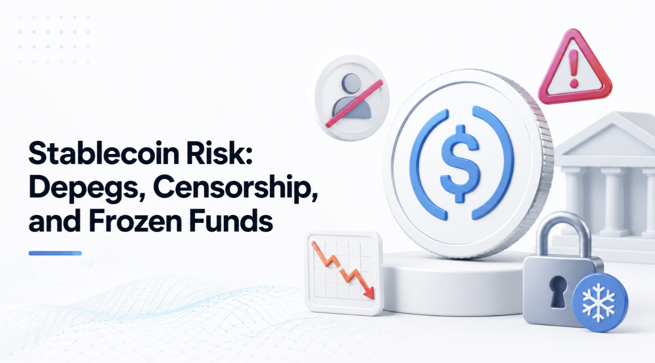 Stablecoin Risk: Depegs, Censorship, and Frozen Funds