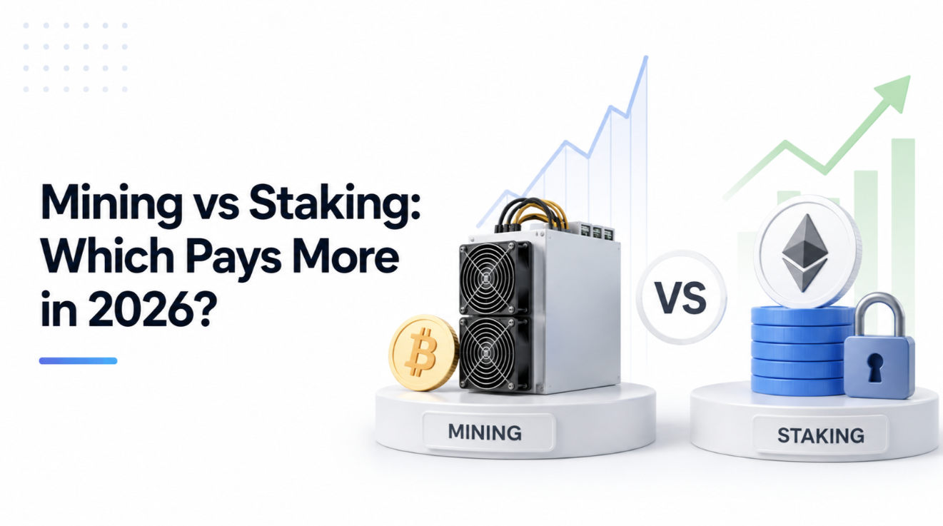 Mining vs Staking: Which Pays More in 2026?