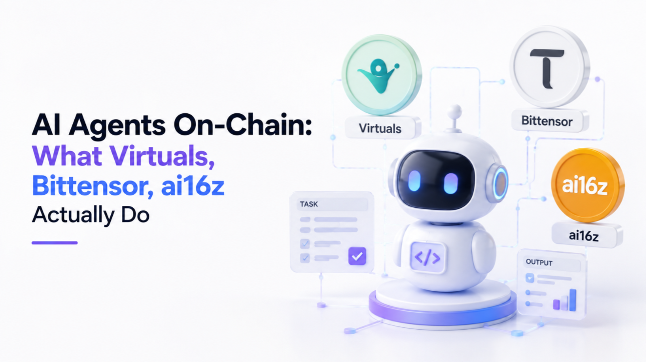 AI Agents On-Chain: What Virtuals, Bittensor, ai16z Actually Do