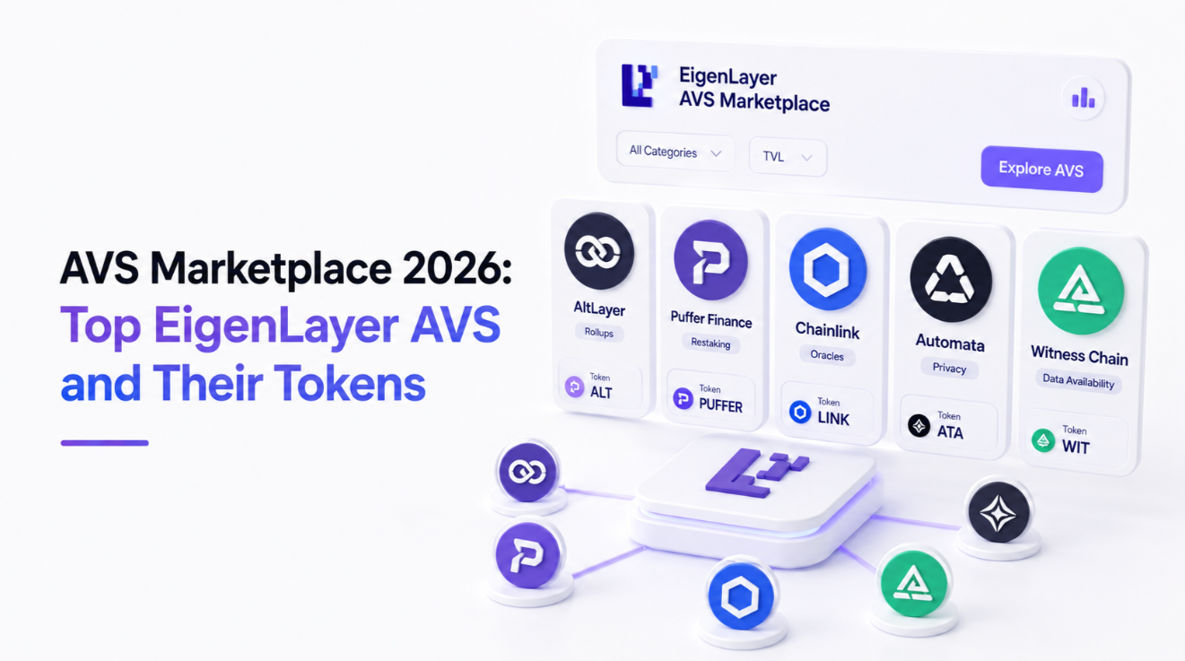 AVS Marketplace 2026: Top EigenLayer AVS and Their Tokens