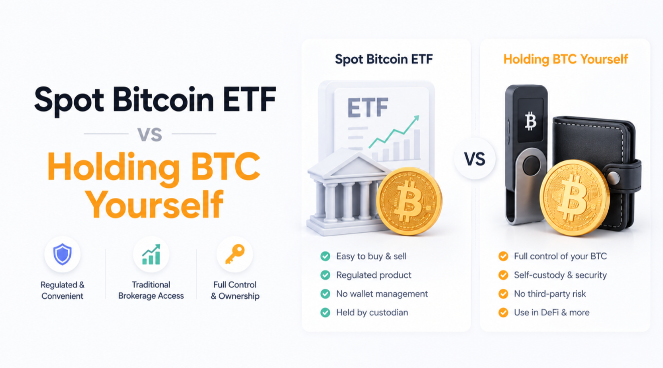 Spot Bitcoin ETF vs Holding BTC Yourself