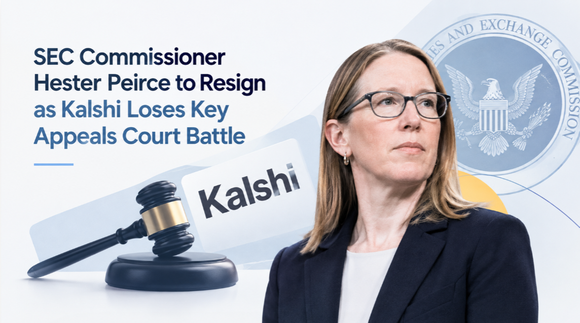 SEC Commissioner Hester Peirce to Resign as Kalshi Loses Key Appeals Court Battle