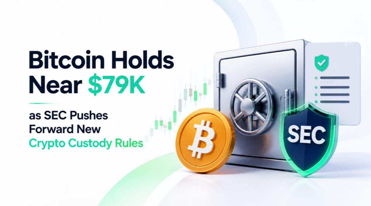 Bitcoin Holds Near $79K as SEC Pushes Forward New Crypto Custody Rules
