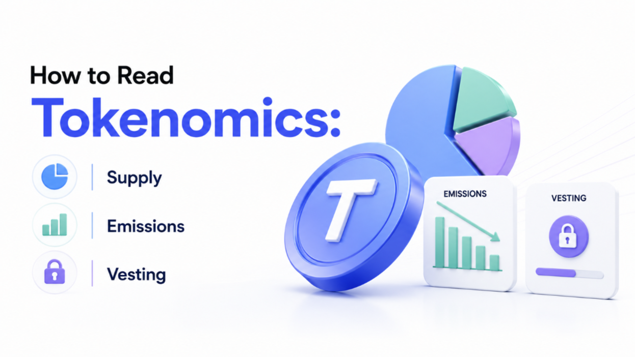 How to Read Tokenomics: Supply, Emissions, Vesting