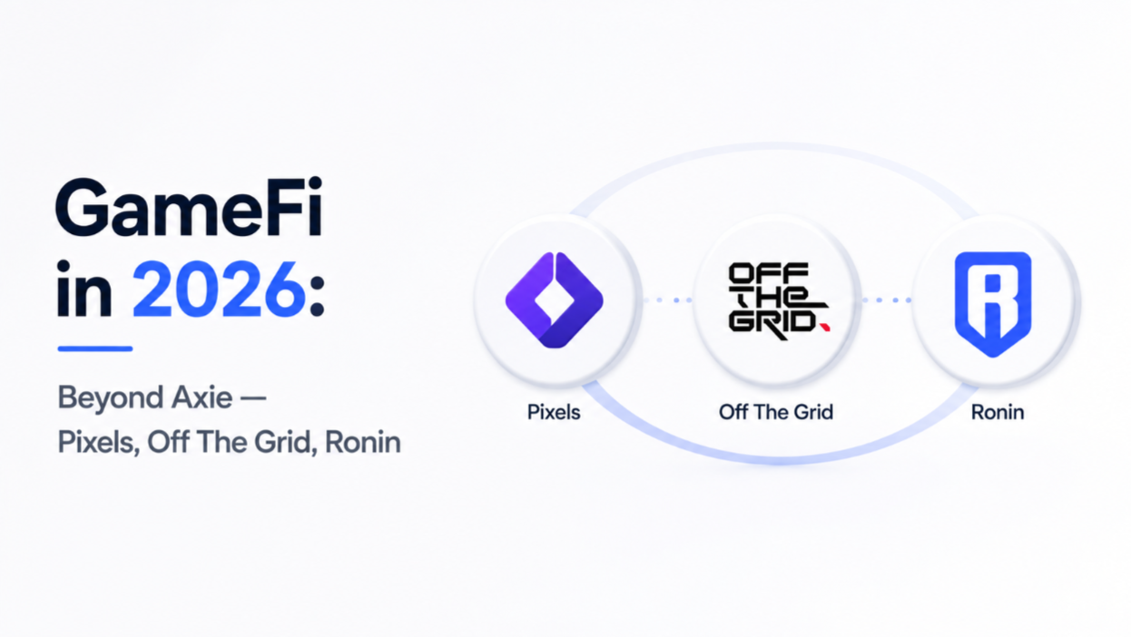 GameFi in 2026: Beyond Axie — Pixels, Off The Grid, Ronin