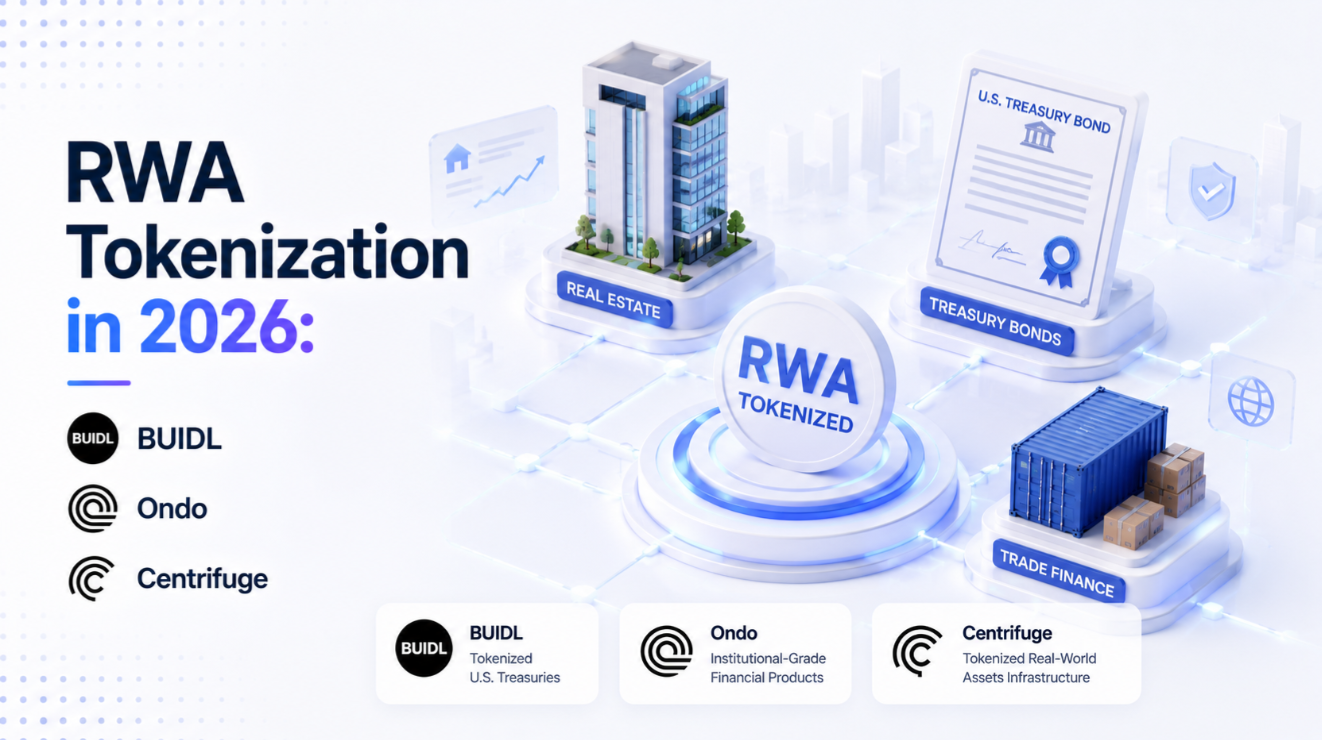 RWA Tokenization in 2026: BUIDL, Ondo, Centrifuge