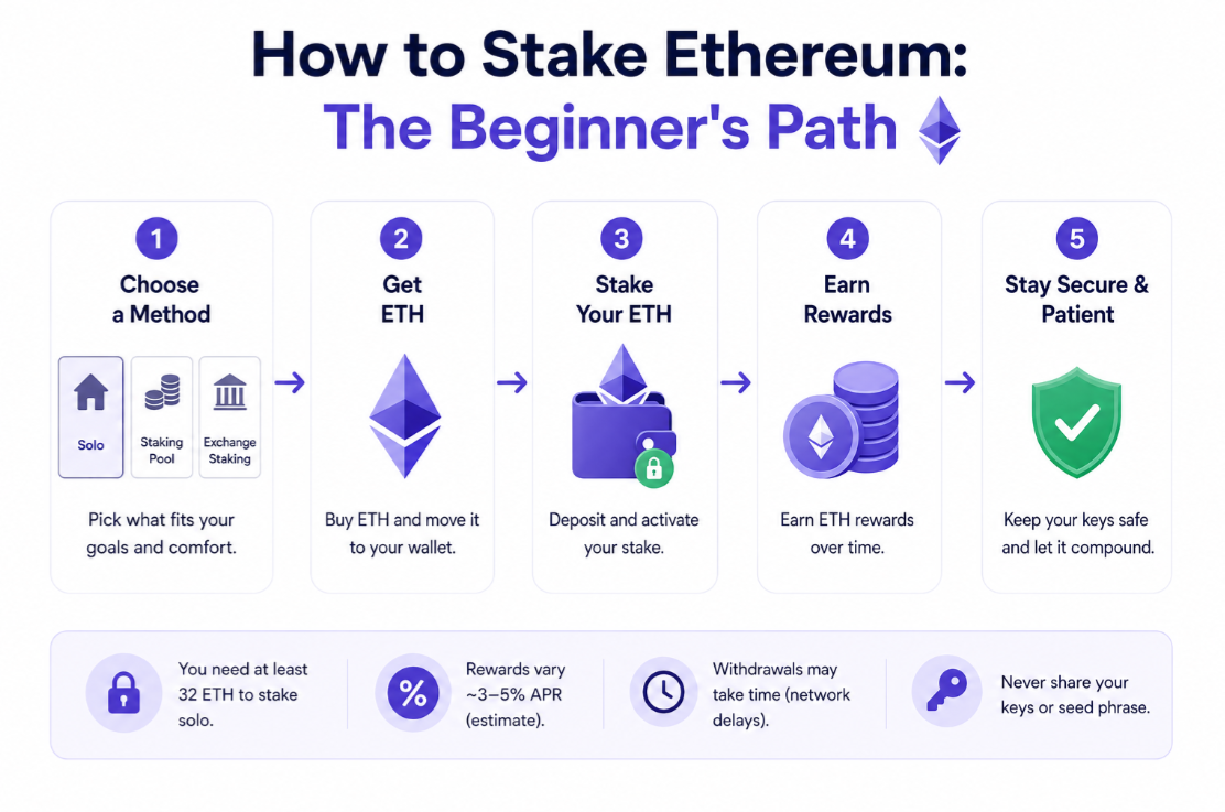 How to Stake Ethereum: The Beginner's Path