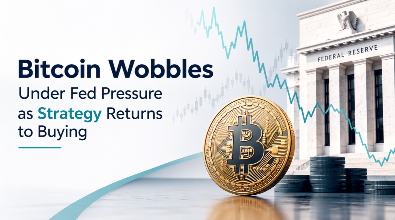 Bitcoin Wobbles Under Fed Pressure as Strategy Returns to Buying